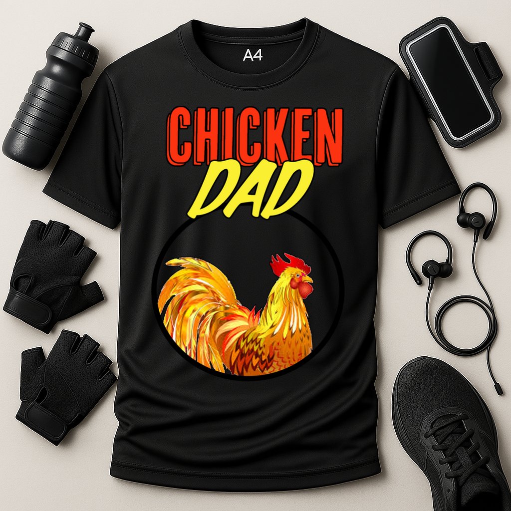 Chicken Dad Cooling Performance Crew T-Shirt