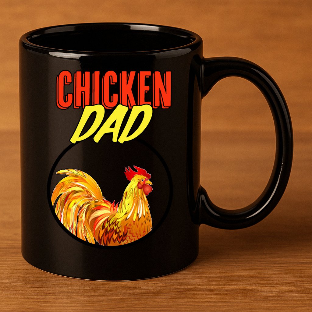 Chicken Dad 11oz C Handle Ceramic Mug