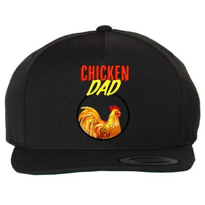 Chicken Dad Wool Snapback Cap