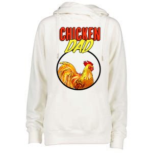 Chicken Dad Womens Funnel Neck Pullover Hood