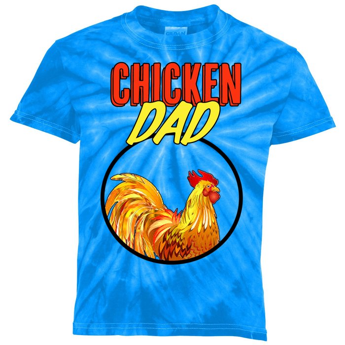 Chicken Dad Kids Tie-Dye T-Shirt