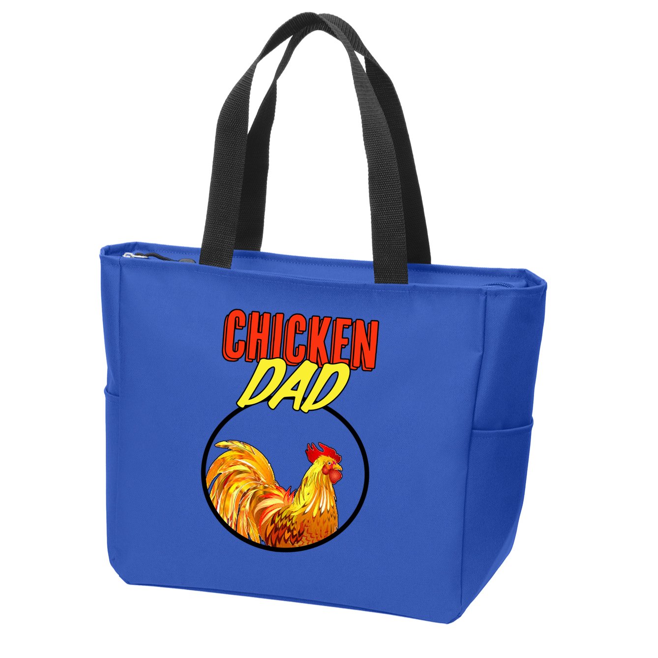 Chicken Dad Zip Tote Bag