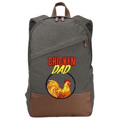 Chicken Dad Cotton Canvas Backpack