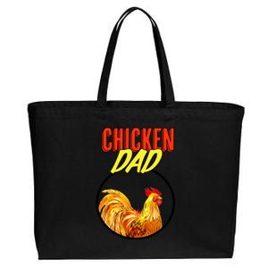 Chicken Dad Cotton Canvas Jumbo Tote