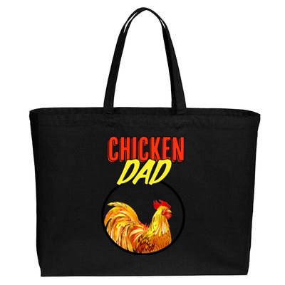 Chicken Dad Cotton Canvas Jumbo Tote