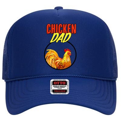 Chicken Dad High Crown Mesh Back Trucker Hat