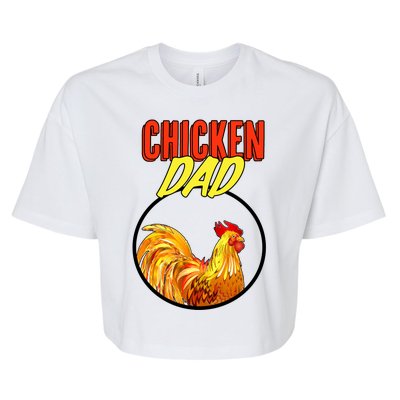 Chicken Dad Bella+Canvas Jersey Crop Tee