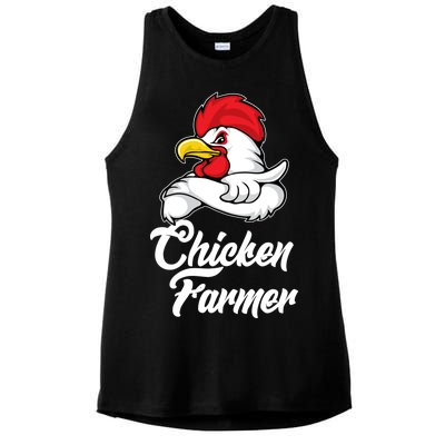 Chicken Farmer  Ladies PosiCharge Tri-Blend Wicking Tank