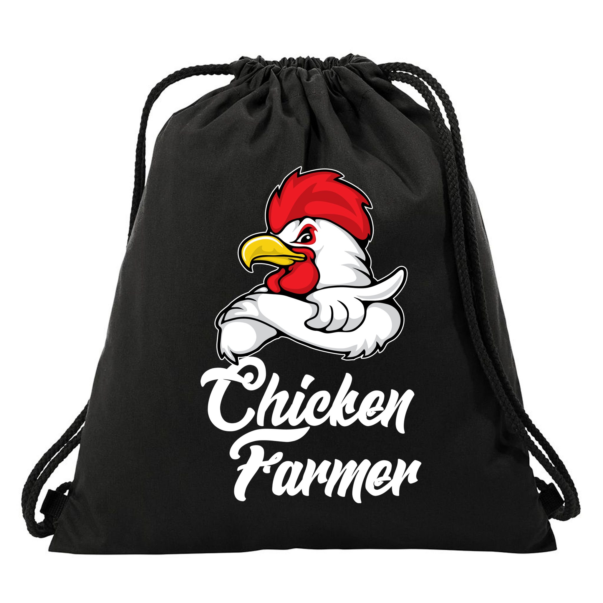 Chicken Farmer  Drawstring Bag