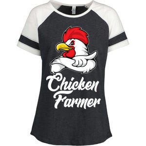 Chicken Farmer  Enza Ladies Jersey Colorblock Tee