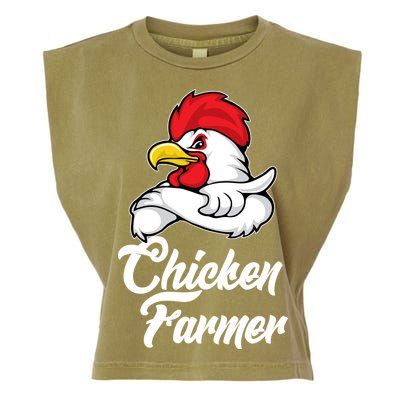 Chicken Farmer  Garment-Dyed Women's Muscle Tee