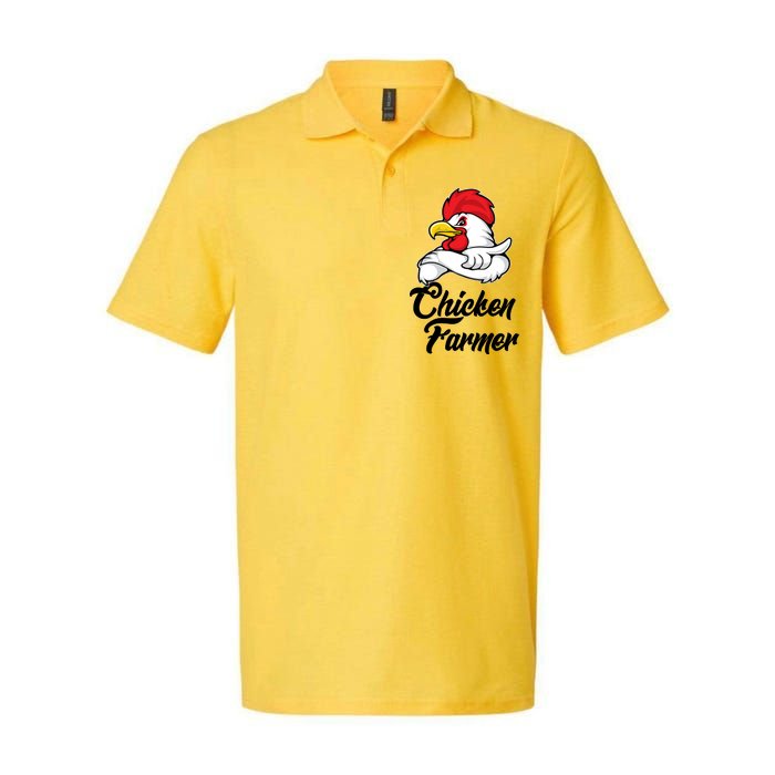 Chicken Farmer  Softstyle Adult Sport Polo