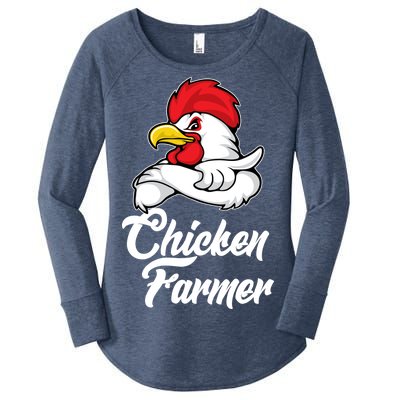 Chicken Farmer  Women's Perfect Tri Tunic Long Sleeve Shirt