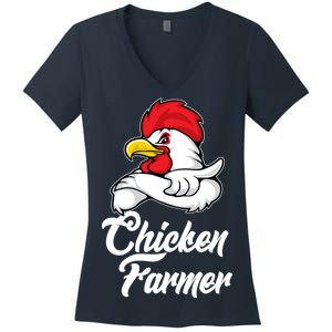 Chicken Farmer  Women's V-Neck T-Shirt