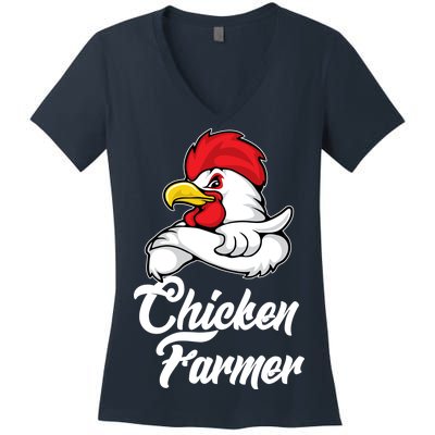 Chicken Farmer  Women's V-Neck T-Shirt