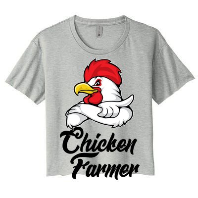 Chicken Farmer  Women's Crop Top Tee