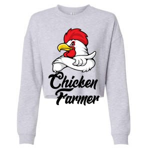 Chicken Farmer  Cropped Pullover Crew