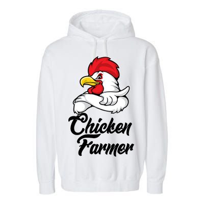 Chicken Farmer  Garment-Dyed Fleece Hoodie