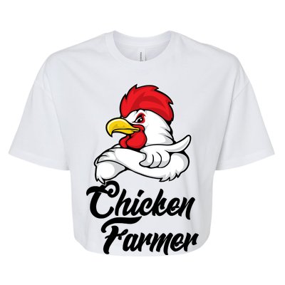 Chicken Farmer  Bella+Canvas Jersey Crop Tee