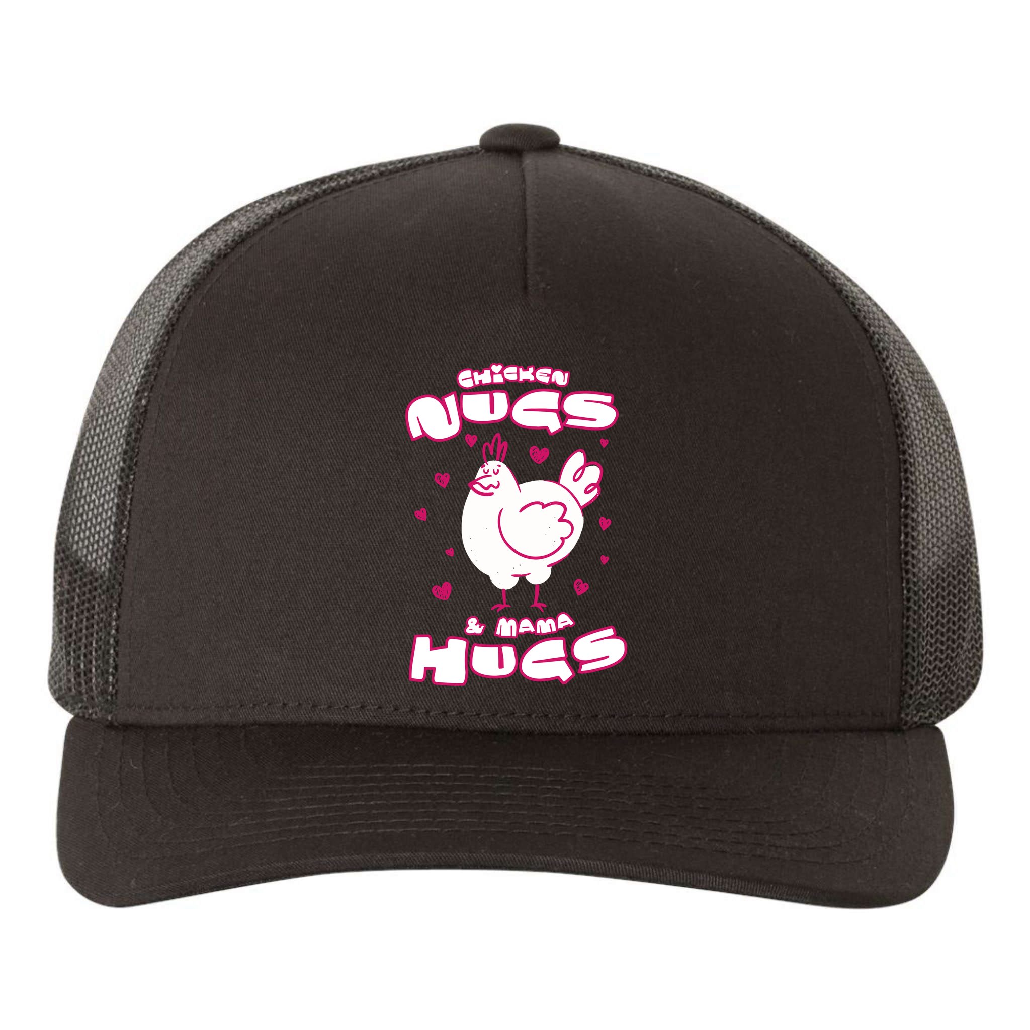 Chicken Nugs And Mama Hugs Yupoong Adult 5-Panel Trucker Hat