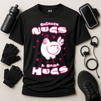 Chicken Nugs And Mama Hugs Cooling Performance Crew T-Shirt
