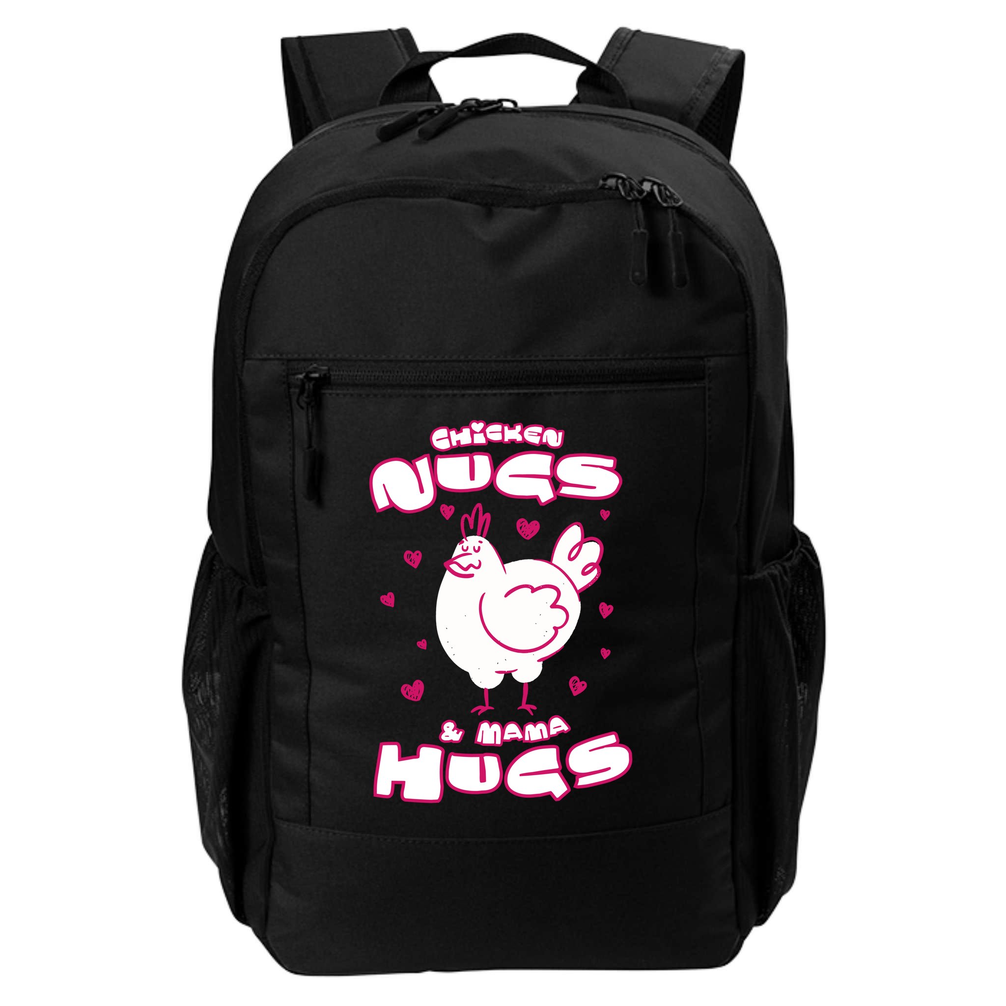 Chicken Nugs And Mama Hugs Backpack