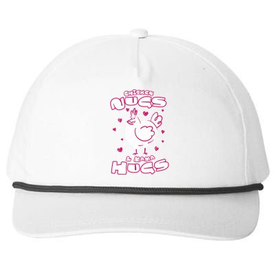 Chicken Nugs And Mama Hugs Snapback Five-Panel Rope Hat