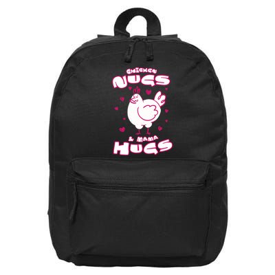 Chicken Nugs And Mama Hugs 16 in Basic Backpack