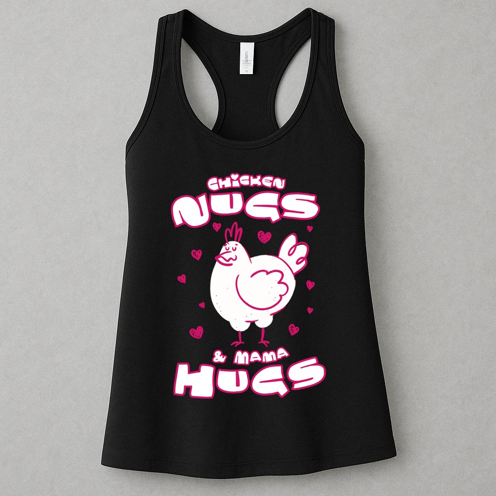 Chicken Nugs And Mama Hugs Womens Tank Top