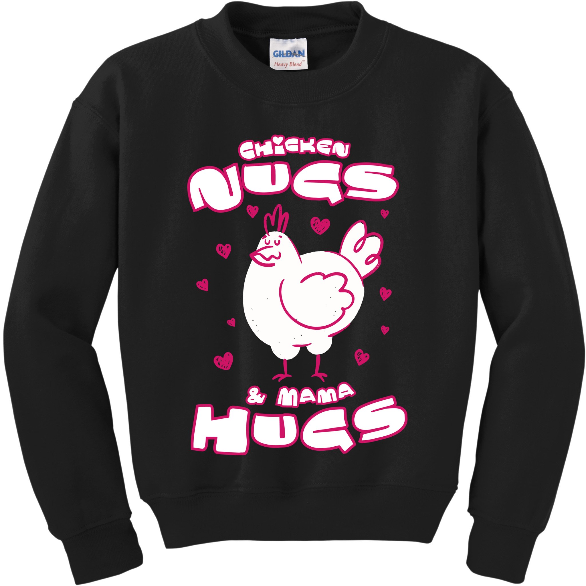 Chicken Nugs And Mama Hugs Kids Sweatshirt