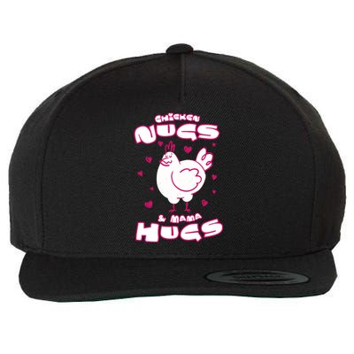 Chicken Nugs And Mama Hugs Wool Snapback Cap