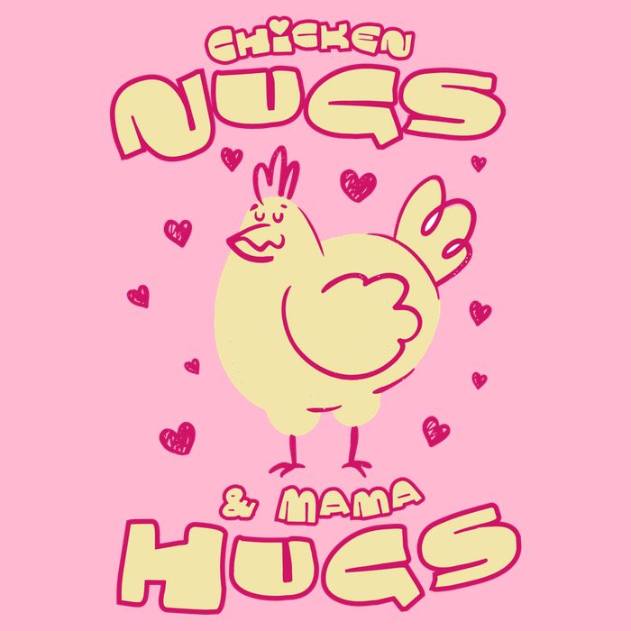 Chicken Nugs And Mama Hugs Baby Bodysuit
