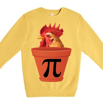 Chicken Pot Pie Funny Pi Premium Crewneck Sweatshirt