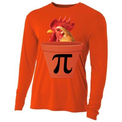 Chicken Pot Pie Funny Pi Cooling Performance Long Sleeve Crew