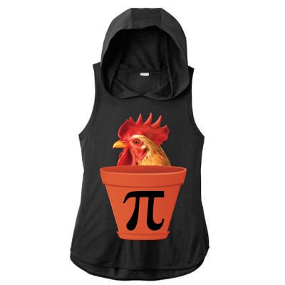 Chicken Pot Pie Funny Pi Ladies PosiCharge Tri-Blend Wicking Draft Hoodie Tank