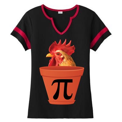 Chicken Pot Pie Funny Pi Ladies Halftime Notch Neck Tee