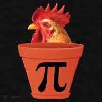 Chicken Pot Pie Funny Pi Ladies PosiCharge Tri-Blend Wicking Tank