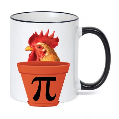 Chicken Pot Pie Funny Pi 11oz Black Color Changing Mug