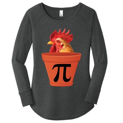 Chicken Pot Pie Funny Pi Women's Perfect Tri Tunic Long Sleeve Shirt