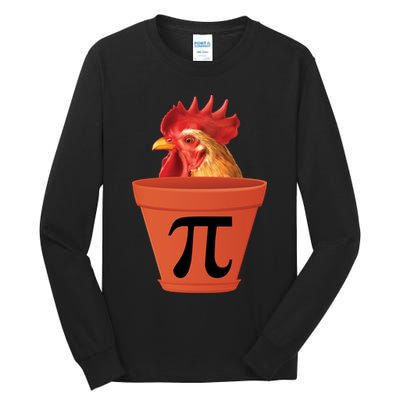 Chicken Pot Pie Funny Pi Tall Long Sleeve T-Shirt