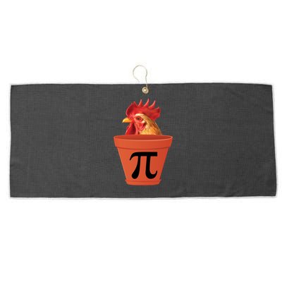 Chicken Pot Pie Funny Pi Large Microfiber Waffle Golf Towel