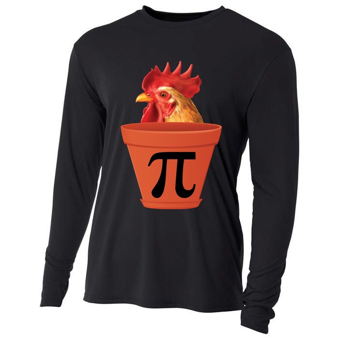 Chicken Pot Pie Funny Pi Cooling Performance Long Sleeve Crew