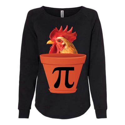 Chicken Pot Pie Funny Pi Womens California Wash Sweatshirt