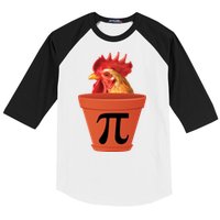 Chicken Pot Pie Funny Pi Baseball Sleeve Shirt