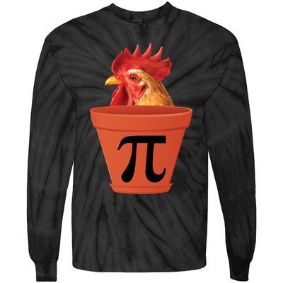Chicken Pot Pie Funny Pi Tie-Dye Long Sleeve Shirt