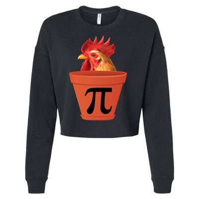 Chicken Pot Pie Funny Pi Cropped Pullover Crew