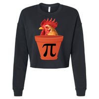 Chicken Pot Pie Funny Pi Cropped Pullover Crew