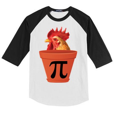 Chicken Pot Pie Funny Pi Kids Colorblock Raglan Jersey