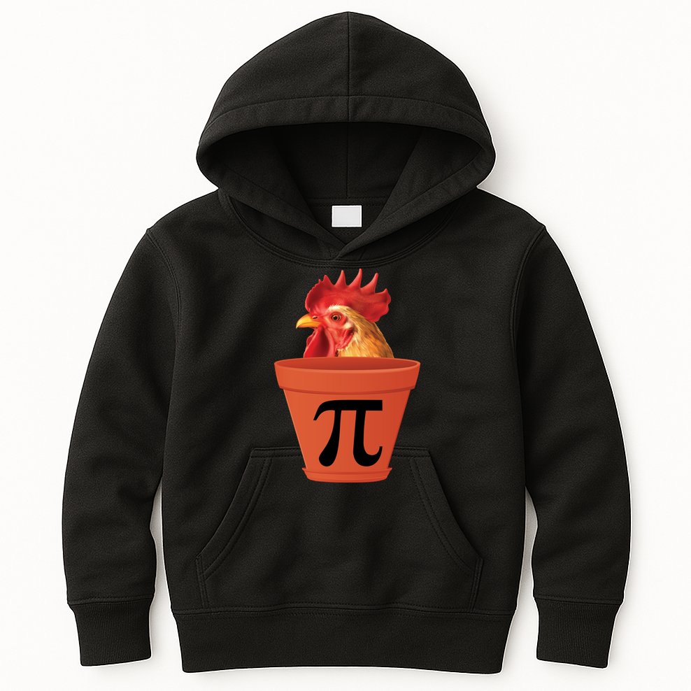 Chicken Pot Pie Funny Pi Kids Hoodie