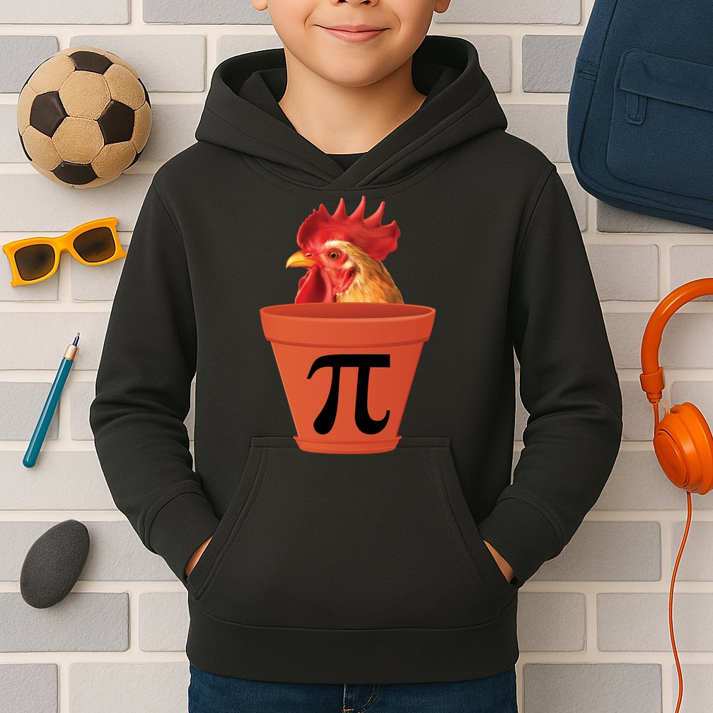 Chicken Pot Pie Funny Pi Kids Hoodie